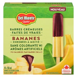 DelMonte Bars Banana Choc 10x50ML