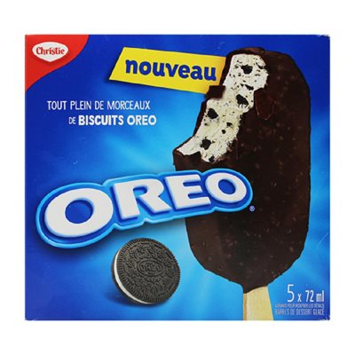 CHRISTIE OREO BAR GLACEE 5x72ML