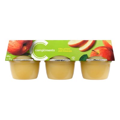 Comp Apple Snack Sweetened 6x113GR