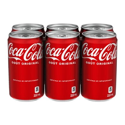 CocaCola Clss Mini Sleek Can 6x222ML