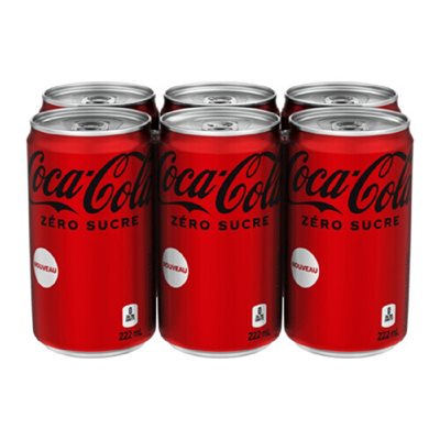 COKE ZERO MINI CAN 6x222ML