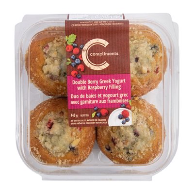 Comp Muffins Grk Yogurt wRasp 440GR