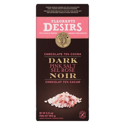 DESIRS CHOC NOIR 70% AU SEL ROSE 100GR