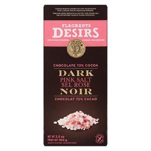 DESIRS CHOC NOIR 70% AU SEL ROSE 100GR