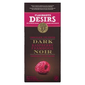 DESIRS CHOCOLAT NOIR FRAMBOISE 72% DISC 100GR