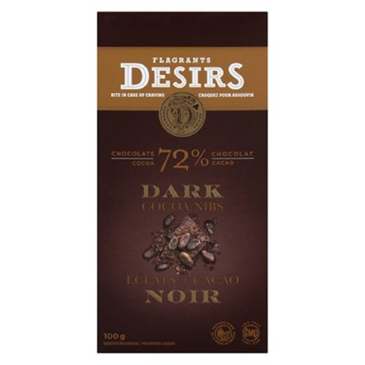 DESIRS CHOC.NOIR ECLAT CACAO 100GR